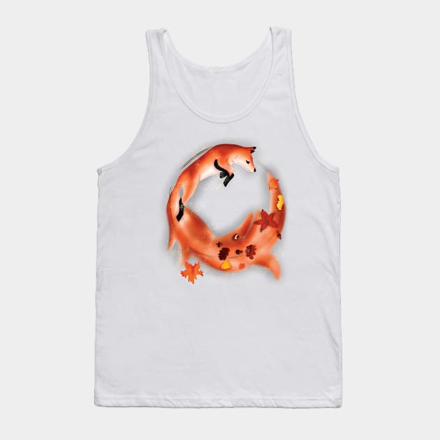 Autumn fox Tank Top by Eikia